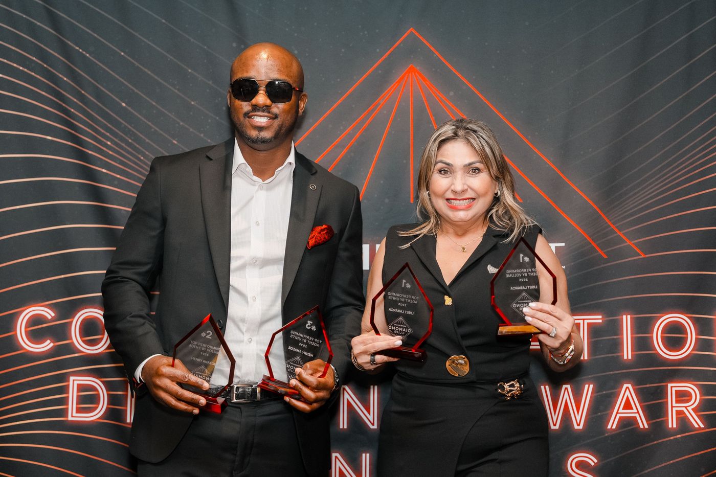 Henry with fellow top performing agent award winner